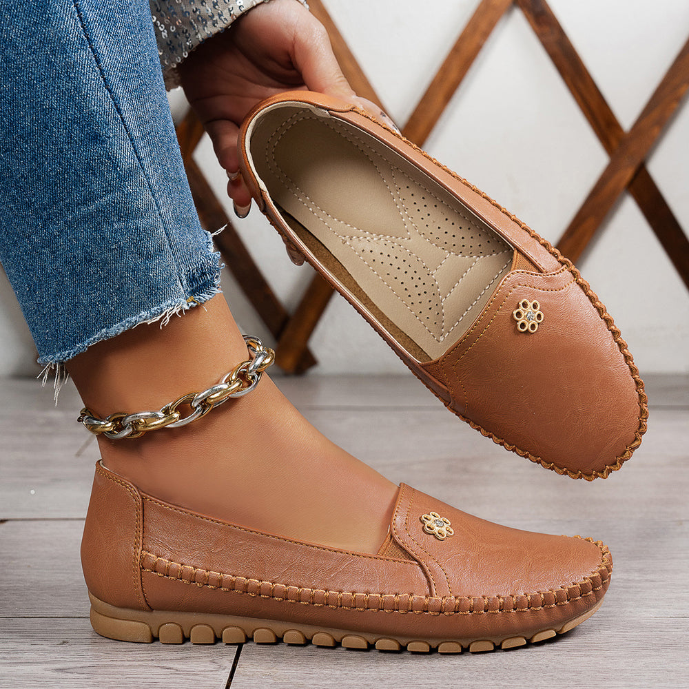 🔥Best Seller-Last Day Sale 60% OFF🔥 Stylish Orthopedic Leather Shoes - All-Day Comfort for Women